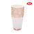 Rose Gold Striped Paper Cups Straws Disposable Tableware Supplies for Birthday Party Decor(#4)