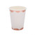Rose Gold Striped Paper Cups Straws Disposable Tableware Supplies for Birthday Party Decor(#4)