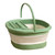Foot Bath Tub Foldable Thickened Foot Soaking Basin with Massage Point for Home Apartment Dormitory Green White