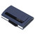 Men Business Name Card Holder Fashion Aluminium Alloy Card Box Zipper Coin PurseBlue x-72#pv