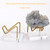 Acrylic Crystal Display Stand Mini Desktop Easel Stands Metal Arm Display with Acrylic Base