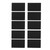 50PCS Business Name Card Laser Engraving Waterproof and Wear Resistant Aluminum Visiting Card for Company Black