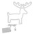 Neon Light Cute Deer Shape Yellow Lighting Decorative Neon LED Signs for Christmas Birthday Wedding Party Decorations