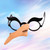 Halloween Party Glasses Witch Nose Glasses Fancy Dress Funny Eye Glass Frame Witch Cosplay Props Costume Accessories