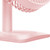 USB Desk Fan Strong Wind Low Noise 3 Speeds Portable Small Personal Fan for Home Office Use Pink