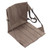 Foldable Seating Cushion Triangular Fence Back Mesh Pocket Wear Resistant Portable Chair Cushion for Hiking Fishing