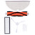 Main Brush Side Brush Filter Screen Cleaning Brush Mop Replacement Kit Fit for Xiaomi 1C Sweeper