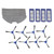 Vacuum Sweeper Filter Kit 4 Filter 4 Mop Cloths 8 Side Brush Robot Vacuum Cleaner Side Brush for G10