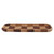 Tea Tray Grid Pattern Black Walnut White Waxed Wood Rectangular Food Serving Plate for Sushi Bread Desserts Fruit Snacks 32x12.5cm / 12.6x4.9in
