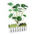 Artificial Leaves Lifelike 18 Branches Deformation Proof Decorative Fake Begonia Leaves Plants for Home Garden Porch Window Office