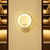 Round Wall Mount Light Vintage Wall Sconces Lighting LEDs Wall Lamp Light Fixture for Bedside Corridor Bedroom Living Room Hallway