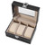 1Pc High Grade 3 Slots PU Leather Box Case For Watch Jewellery Display Storage Organizer Hot