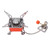 Foldable Camping Stove Stainless Steel Aluminum Alloy Portable Backpacking Stoves for HikingSquares with Tube