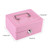 1Pc Mini Portable Steel Petty Lockable Cash Money Coin Safe Security Box Household Pink