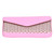 Business Card Case Portable PU Leather Credit Card Business Card Holder for Men WomenPink