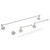 4Pcs 304 Stainless Steel Bathroom Hardware Accessory Set Wall Mounted Towel Holder Robe Hook