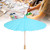 White Blank Paper Umbrella Colorful Oil Paper Umbrella for Kids DIY Painting Craft(Blue)