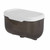 Wall Mounted Tissue Box Waterproof Durable Transparent Plastic Black Tissue Box for Bathroom 22×13×13cm/8.66x5.11x5.11in