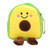 Avocado Plush Purse Wallet Multifunctional Portable Cartoon Fruit Zipper Coin Bag