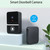 Aoresac Wireless Doorbell Camera with Chime Smart Video Doorbell 480P WiFi Connection IR Night Vision 2-Way Audio Cloud Storage APP Control Built-in Battery