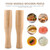 2Pcs Wooden Pestle Food Muddle Grinding Rod for Custard Purees Drinks and Cocktails Bar Tool