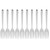 12Pcs Stainless Steel Forks Multifunctional Tasting Appetizer Cake Dessert Salad Fruit Fork