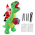 Christmas Dinosaur Inflatable Decoration Cute Funny Built in LED Lights Blow Up Xmas Yard Decorations 100‑240V US Plug