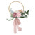 Artificial Succulents Wreath Iron Foam Greenery Wreath Portable Bridal Wreath for Wedding Celebration A