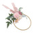 Artificial Succulents Wreath Iron Foam Greenery Wreath Portable Bridal Wreath for Wedding Celebration A