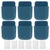 6 Set Remote Control Holder Wall Mounted Phone Storage Box Organizer for Home Bedside School UseBlue