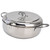 304 Stainless Steel Frying Pot Temperature Controllable Mini Cooking Fryer with Thermometer for KitchenStainless Steel Color 304 Stainless Steel 24cm / 9.4in