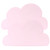 2pcs Children Cloud Shape Placemat Silicone Waterproof Heat Insulation Feeding Plate PlacematPink