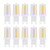 10PCS G9 Base LED Light Bulb 3W 32LED BiPin Bulb for Chandelier Wall Lamp  Warm White