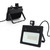 Thin LED Induction Floodlight 50W for Courtyard Corridor 3000K Warm White AC85-265VUK