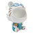 Desktop Storage Organizer Cute Tiger Big Mouth Decoration Ornament Resin Candy Bowl Key Storage Bowl Holder for Home Entrance White