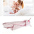 Kids Hooded Blanket Wearable Blanket Soft Cozy Coral Velvet Animal Shaped Cloak for Baby Children Pink Rabbit