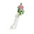 Wedding Chair Back Flower Artificial Lifelike Full Shape Rich Layers Elegant Rose Wedding Party Chair Back Decoration 17045