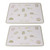 2pcs Coffee Mat Prevent Movement Absorbent Coffee Bar Mat Vibration Dampening Waterproof Coffee Maker Mat for Countertops 40x50cm/15.75x19.69in