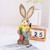 2pcs Easter Bunny Ornament Cute Rustic Rabbit Figurines Foam Decorative Bunny Home Decor 35cm