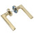 Door Lever Lock Golden Simple Mute Anti Collision Mechanical Knob for Room Bedroom Door