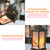 Outdoor Christmas Lantern Battery Operated Lighted Small Wind Lamp Deer / Snowman / Angel / Santa Claus Christmas Decorations Hanging Lantern Xmas Tree Pendant Novel Props Light for Party Home Porch Events Bar