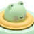 Innovative Cartoon Children's Watch Fan USB Students Portable Small Mini Hand Ring Fan Green