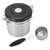 Coffee Bean Storage Stainless Steel Airtight Container Coffee with 30ml Spoon Date Tracking Coffee Canister for Store 1.2L Stainless Steel Color