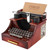 Vintage Typewriter Style Mechanical Music Box Gift Jewelry Box with Drawer