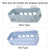 1Pc New Stick Type Bathroom Kitchen Corner Wall Storage Rack Organizer Shower Shelf (Blue)