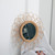 40cm Hanging Mirror Rattan Sunflower Circular Wall Mirror Decor Boho Wicker Dressing Makeup Mirrors