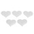 DIY Hand‑Made Heart‑Shaped Wedding Valentines Decoration Anniversary Party Supplies(3.2cm White 500Pcs Bag )
