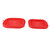 2Pcs Resuable Silicone Fryer Liner Collapsible Square Silicone Fryer Pot for Baking Cakes Bread Meat Red