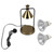 Candle Warmer Lamp Dimmable Candle Lamp Electric Candle Melter with Timer Dimmer Household Aromatherapy Candlestick 110‑240V Gold UK 220V Light Source