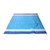Portable Picnic Mat Waterproof Foldable Fashion Oversized Sand Prevention Beach Mat for Travel Camping Blue White Stripes and Medium Blue